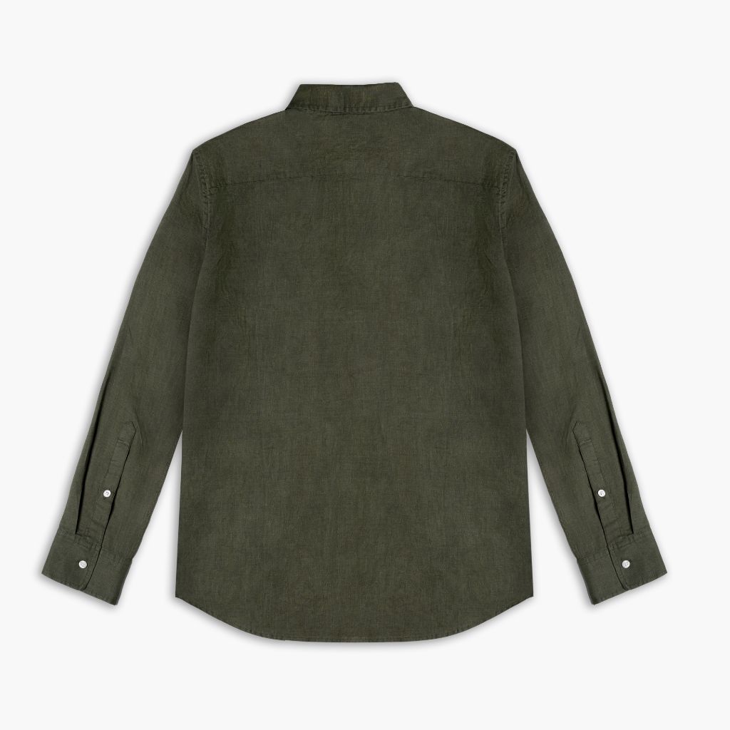 Linen Shirt | Olive - Image 2